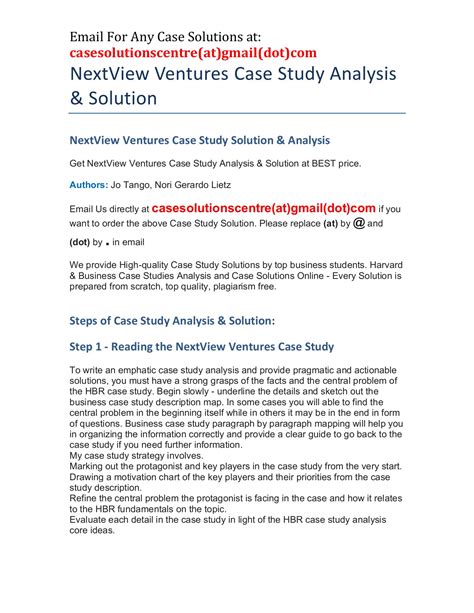 Harvard Case Study Solution & Analysis .
